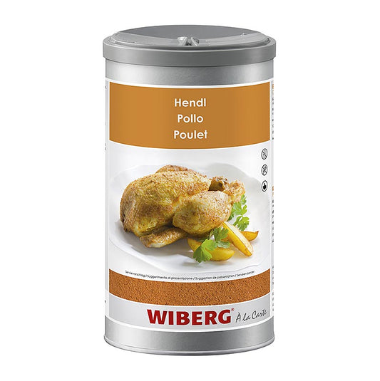 Wiberg Hendl Gewürzzubereitung, 560 g - Mélange d'épices puissantes, discrètement piquantes et douces pour mariner et assaisonner le poulet dans tous les modes de préparation