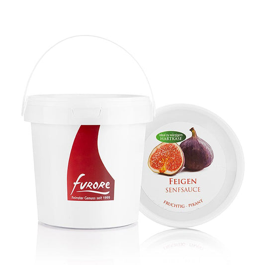 Sauce Furore aux figues et à la moutarde - dip idéal pour accompagner le fromage, la viande, le gibier et le poisson, complément parfait pour les fromages à pâte dure épicés