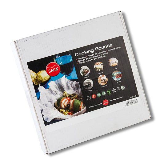 Saga Parchemin de cuisine (papier sulfurisé), Rond, coupé en rond à ø 32cm, en distributeur, 1.000 feuilles