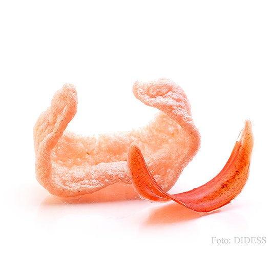 Curry rouge Kroepoek non cuit avec crevettes, 105 g, 48 pièces, pour table de riz ou à grignoter