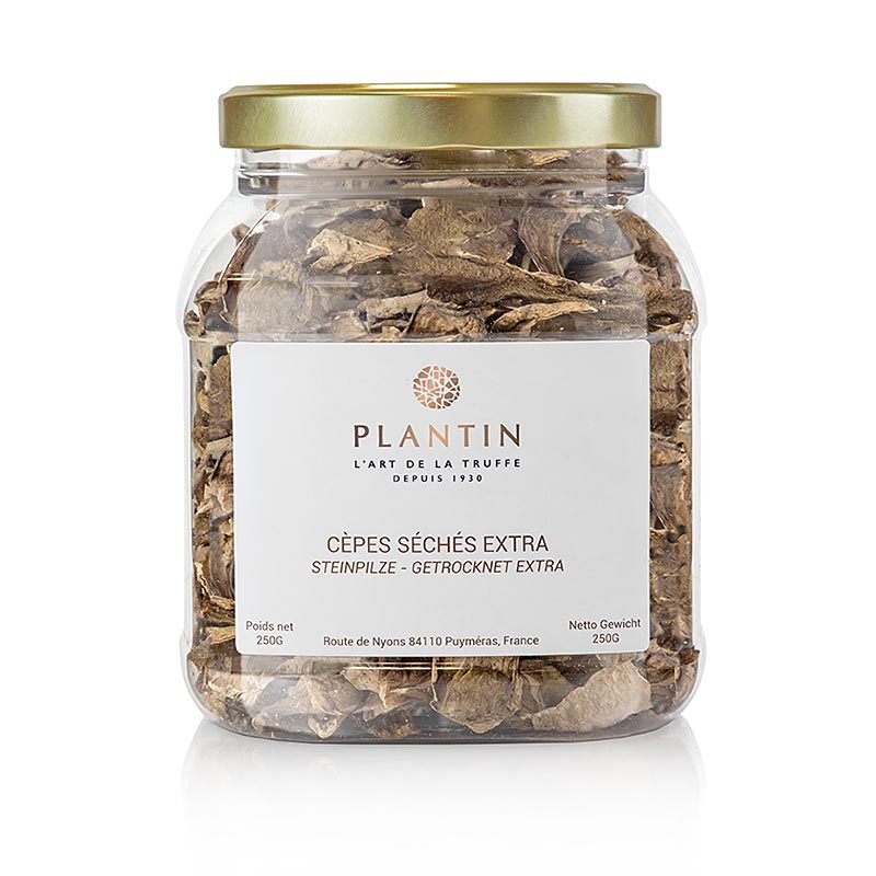 Cèpes séchés - Sélection, clairs, 250 g - Parfaits pour les plats de champignons, les soupes et les sauces, cueillis dans les forêts de hêtres clairsemées de mai à septembre