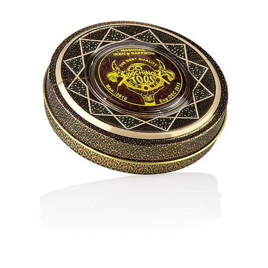 Fils de safran, Iran, en boîte à bijoux, 5 g