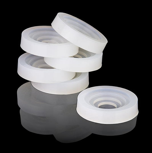 Fillini Maker plaques de base en silicone, ø 20-50mm, 6 pcs, convient pour les barres et les tubes de diamètre 20, 30, 40 et 50 mm