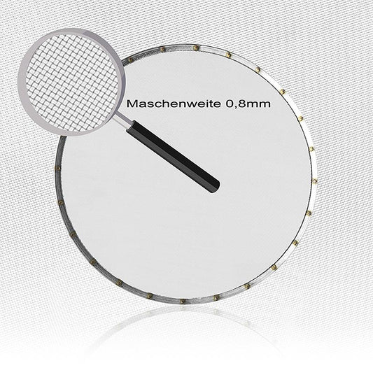 Tamis de rechange pour passoire (art35345), ø 30cm, maille de 0,8mm, 1 pc - Tamis de rechange de haute qualité pour passoire article 35345 avec un diamètre de 30cm et une maille de 0,8mm, pour un tamisage fin et des résultats de filtration optimaux Longue durée de vie