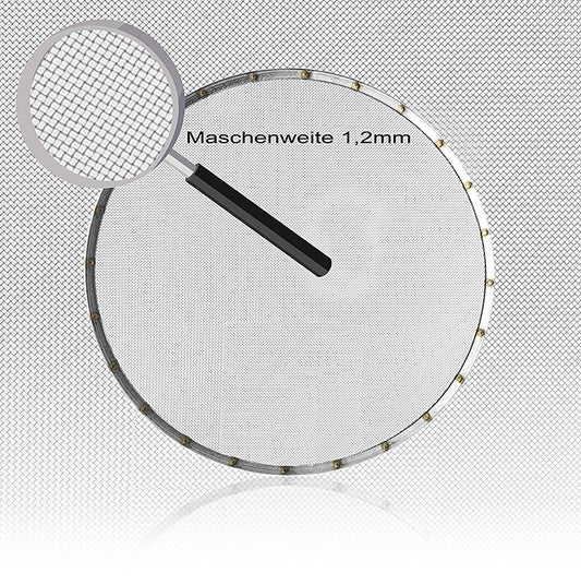 Tamis de rechange pour passoire (Art35345), ø 30cm, maille de 1,2mm, matériau de haute qualité, durable, facile à nettoyer - idéal pour des résultats de première qualité