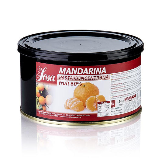 Pâte Sosa - Mandarines, 1,5 kg : pâte fruitée et aromatique de mandarines mûres