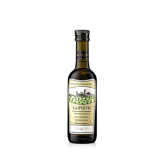 Huile d'olive extra vierge de qualité supérieure Santa Tea Gonnelli La Pieve de Toscane, Italie, au goût fruité intense, olives cueillies à la main et production pressée à froid Utilisation polyvalente pour les salades, les pâtes et pour le raffinement