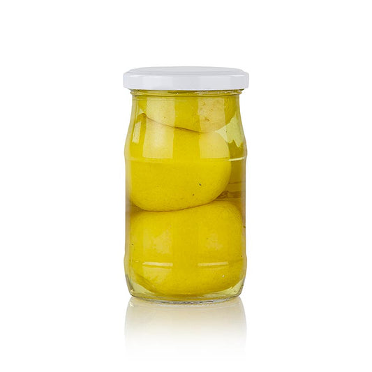 Citrons entiers marinés en saumure, 395 g, 3 pièces, à utiliser dans les plats nord-africains comme les tajines marocains, goût unique, parfait pour aromatiser les soupes, les sauces et les légumes
