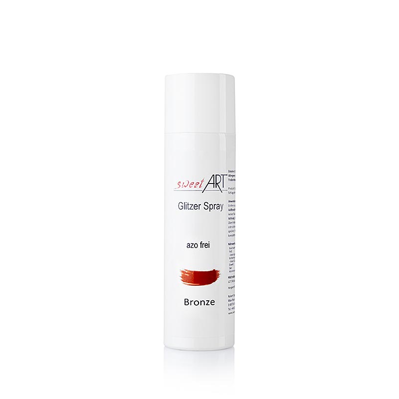 Spray scintillant, bronze brillant, Sweet Art, 250 ml - convient pour des effets de surface brillants sur le sucre, le chocolat et les baies
