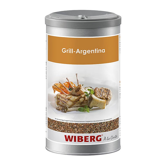 Wiberg Grill Argentina Style, mélange d'épices, 550 g - goût fruité intense de paprika, d'oignon, de poivre et de coriandre, convient pour assaisonner ou faire mariner le bœuf, l'agneau et le porc