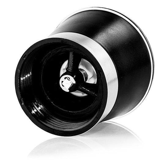 Moulin à sel/poivre, broyeur en céramique, récipient en verre, virole en acier inoxydable, 1 pc