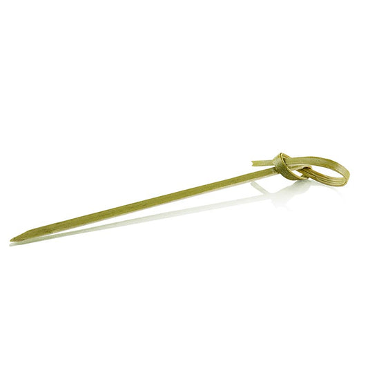 Pics à brochettes en bambou, avec extrémité à noeud, 9cm, 250 pcs - Pics fins et agréables en bois de bambou, effet filigrane et agréable, faciles à saisir