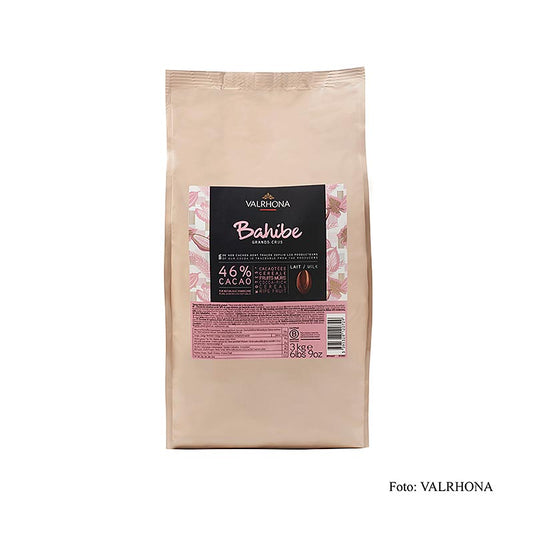 Bahibe, Couverture au lait entier, Callets, 46% cacao, République Dominicaine, 3 kg - Chocolat au lait fort de Valrhona de la République Dominicaine