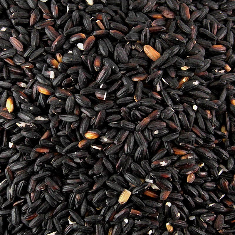 Riz noir gluant, goût noisette, 400 g - idéal pour la préparation de délicieux desserts