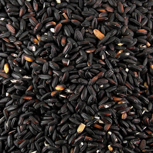 Riz noir gluant, goût noisette, 400 g - idéal pour la préparation de délicieux desserts