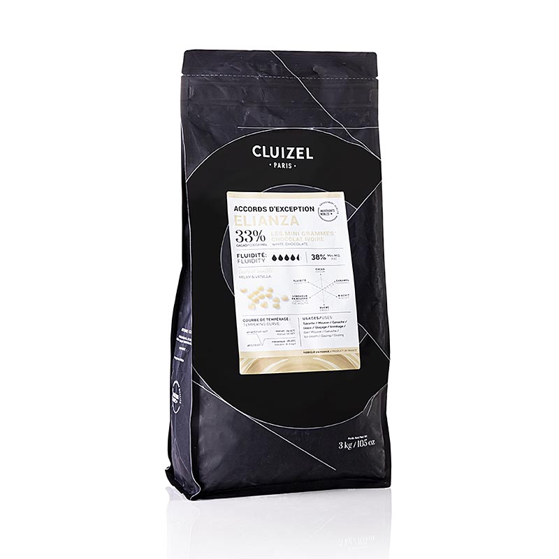 Elianza Ivoire, Couverture blanche, Grandes Teneurs, Callets, Michel Cluizel, 3 kg