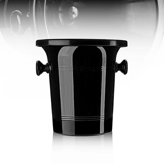 Récipient à vin résiduel en acrylique noir avec couvercle à entonnoir et protection contre les éclaboussures, capacité de 3 litres, idéal pour verser ou recracher les restes de vin lors de dégustations