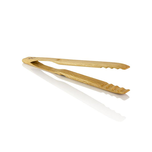 Pince à griller en bois de hêtre, 30cm, fabriquée à la main en Allemagne, antibactérienne, imprégnée d'huile de lin Convient pour griller, rôtir et servir