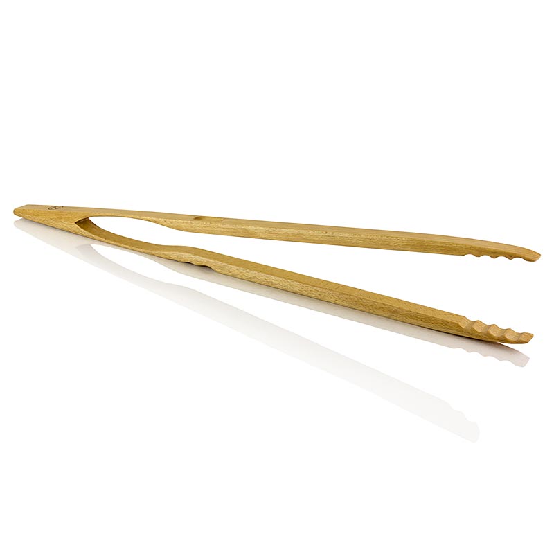 Pince à barbecue en bois de hêtre, 60cm, fabriquée à la main en Allemagne, antibactérienne et imprégnée d'huile