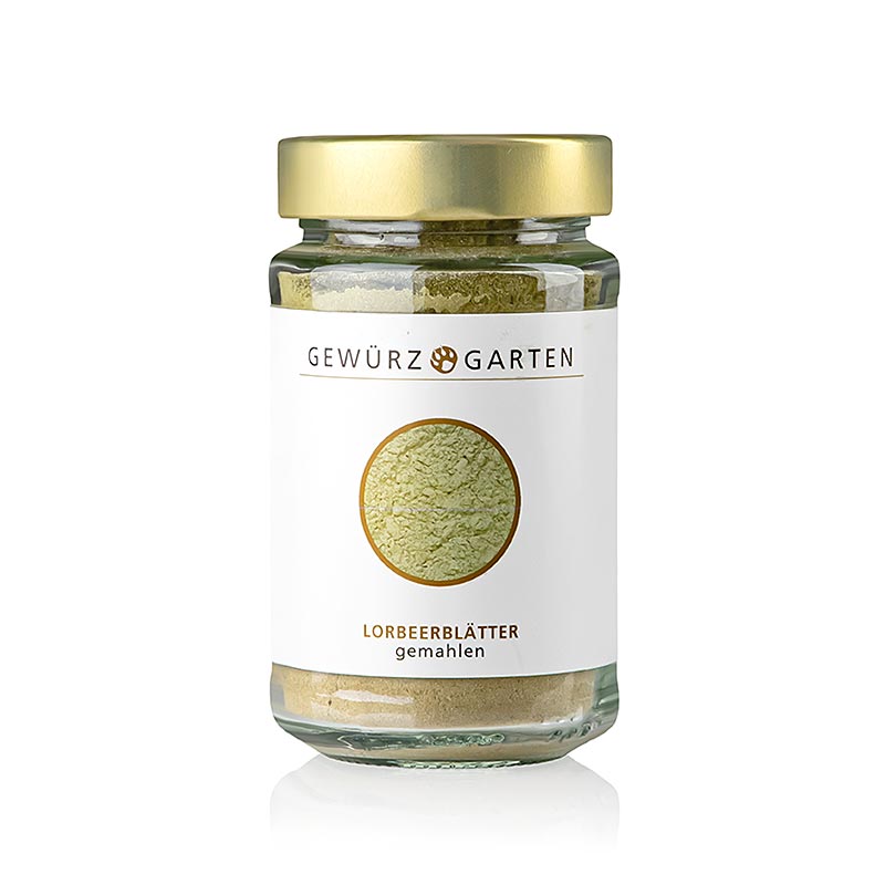 Gewürzgarten Laurier en feuilles, moulu, 90 g - Feuilles de laurier fortement épicées pour les rôtis, les sauces, le bouillon de poisson, les ragoûts et les légumes acides marinés