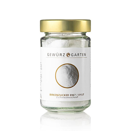 Sucre de bouleau (xylitol) fin, 180 g - édulcorant à l'arôme mentholé, moins de calories, idéal pour caraméliser et remplacer le sucre