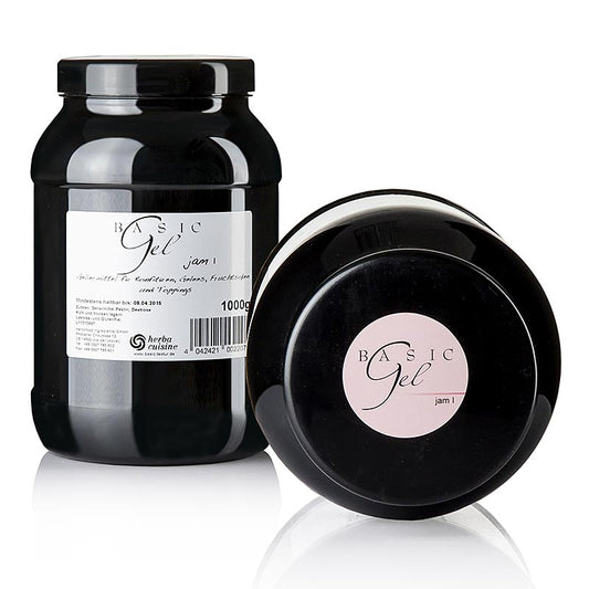 Gel - pour confiture 1, rose, végétalien, Herbacuisine, 1 kg - Pectine de pommes et d'agrumes, idéale pour les confitures, les pâtes à tartiner aux fruits et les sauces dessert, purement végétale, de couleur neutre, sans additifs