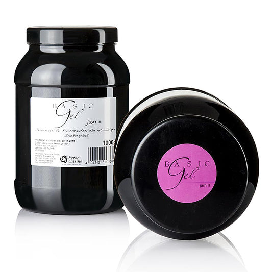 Herbacuisine Gel - pour confiture 2, rose, végétalien, Herbacuisine, 1 kg - Idéal pour les confitures et les pâtes à tartiner aux fruits à calories réduites, avec moins de sucre, purement végétal et exempt d'additifs soumis à l'obligation d'étiquetage conformément au règlement européen 1169/2011