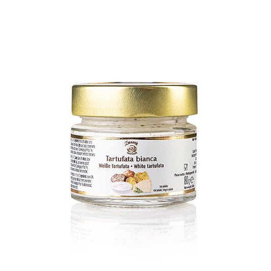 Crème de truffes, à la truffe d'été et à la truffe blanche, Zigante Tartufi, 80 g - Base parfaite pour une délicieuse sauce à la crème de truffes pour les plats de pâtes Pas de conservateurs ni d'additifs chimiques !