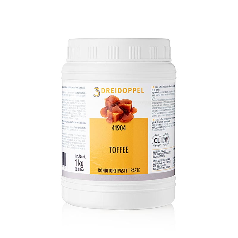 Pâte de caramel aromatique, Dreidoppel No419, 1 kg convient pour les crèmes, glaces, desserts et pâtisseries