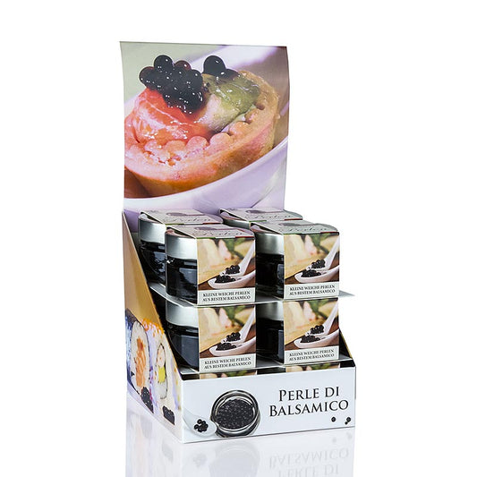 Vinaigre balsamique perles de 3-5mm, Terra del Tuono, 50 g, une façon innovante de combiner le classique et l'authentique de la cuisine italienne avec le moderne