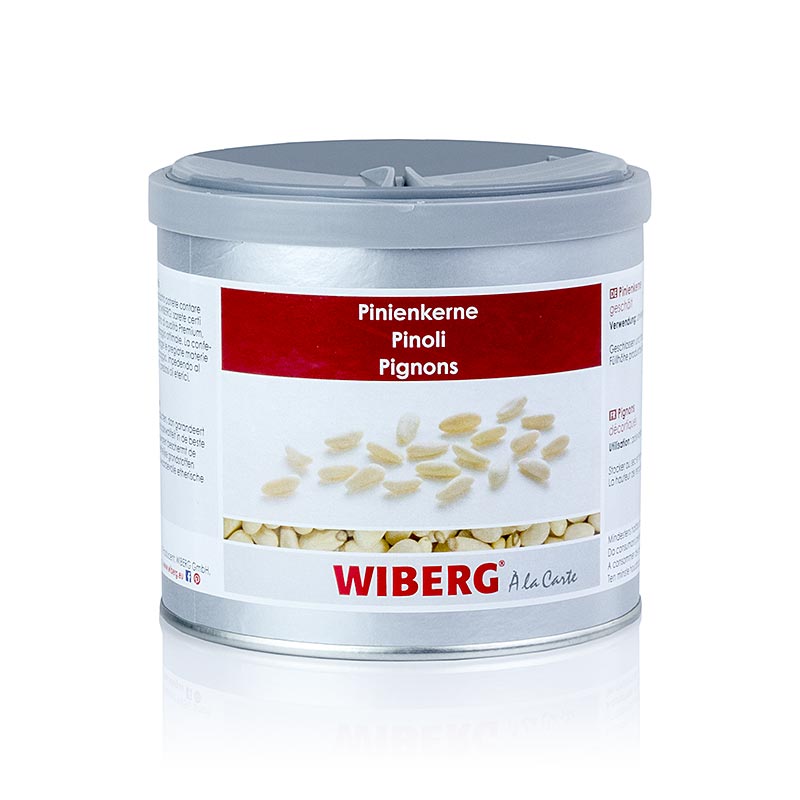 Pignons de pin décortiqués de Wiberg, emballés en 280 g - finement aromatiques et idéaux pour les salades, les soupes et les pâtisseries