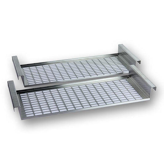 Grille de recouvrement Edition L/XL, pour bac sous vide, 1 pc - Image du produit avec logo Julabo et design en inox de haute qualité