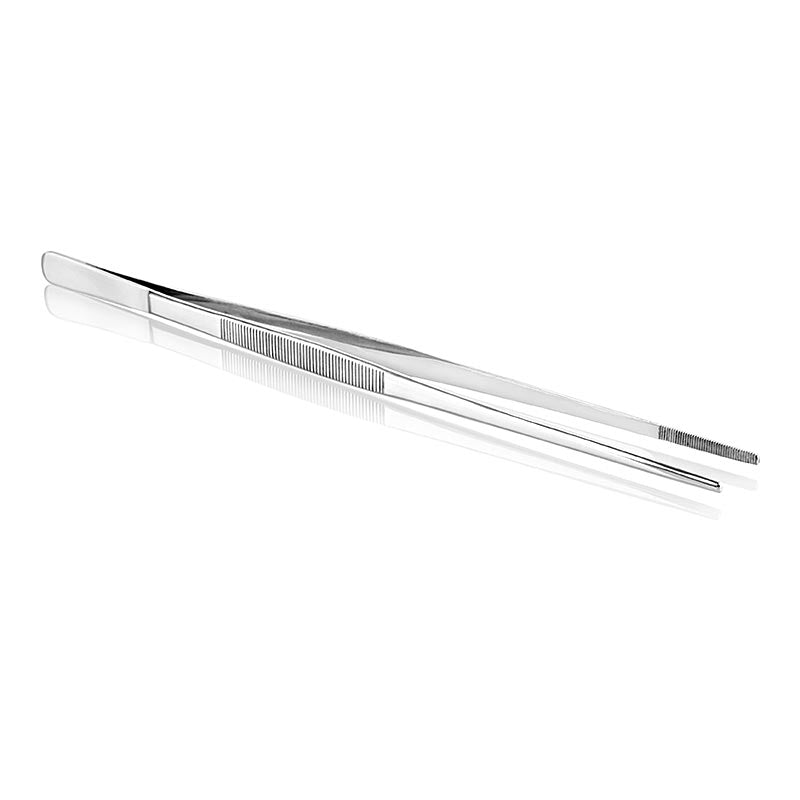 Pincette droite en acier inoxydable de haute qualité, 30,5cm, pour les travaux délicats en cuisine