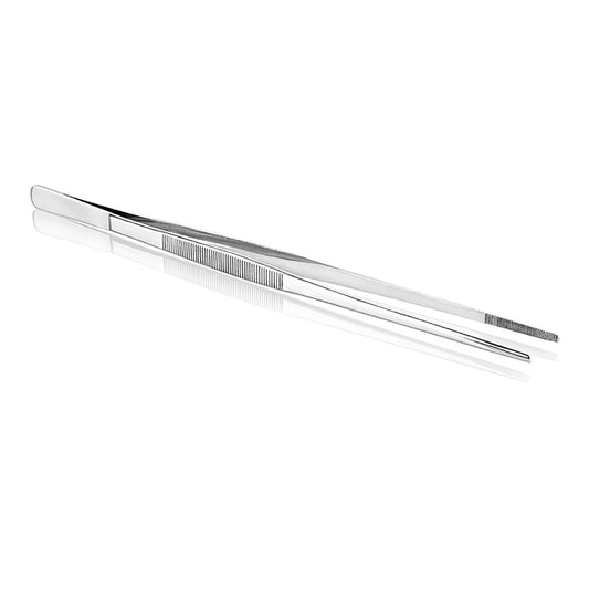 Pincette droite en acier inoxydable de haute qualité, 30,5cm, pour les travaux délicats en cuisine