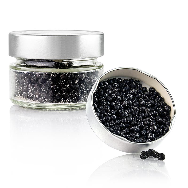Gewürzgarten Poivre noir De Luxe, fermenté au sel marin, entier, 80 g - Poivre des hauts plateaux ardent et juteux, parfait comme finition pour le poisson et les steaks Développe un arôme poivré corsé