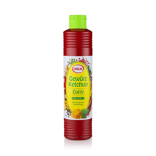 HELA Curry Gewürzketchup Delikat de haute qualité, bouteille de 800 ml, parfait pour les saucisses au curry et les frites, apprécié par toute la famille et utilisable de multiples façons dans la cuisine