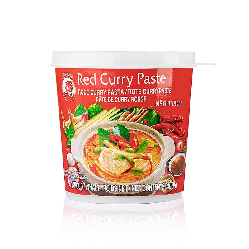 Pâte de curry rouge, cock brand, 400 g