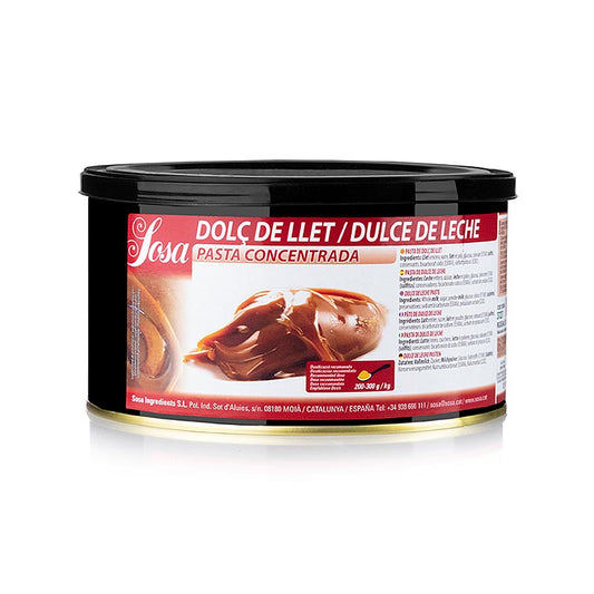 Sosa Paste - Dulce de leche (caramel au lait), 1,5 kg - Ingrédients de qualité supérieure pour la gastronomie et la pâtisserie de Sosa Ingredients SL