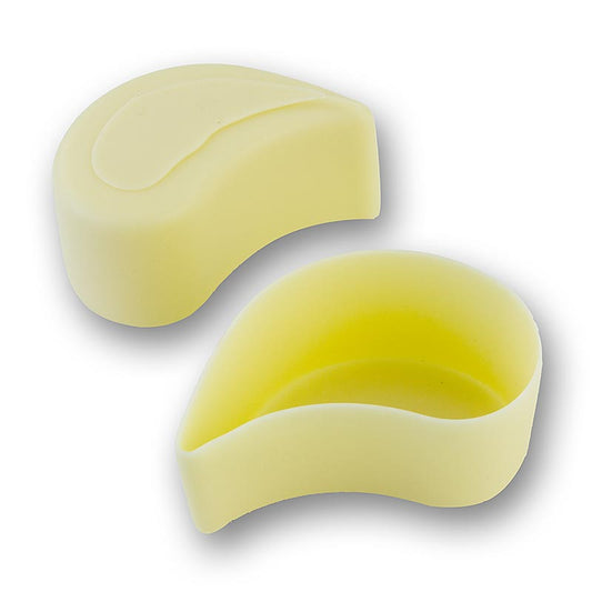 Moule à chocolat blanc Goutte de Michel Cluizel, 75x45x35mm, pour coques en chocolat
