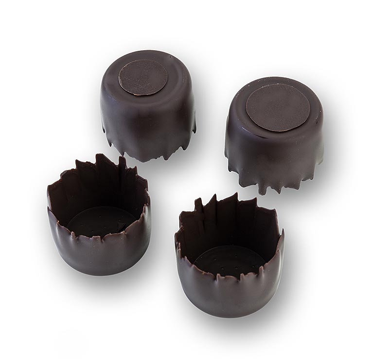 Moule à chocolat cannelé Noir, Ø 25mm, H20mm, Michel Cluizel, 864 g, 288 pcs - Moule élégant pour chocolat noir, idéal pour les créations professionnelles en chocolat, 864 g, 288 pcs