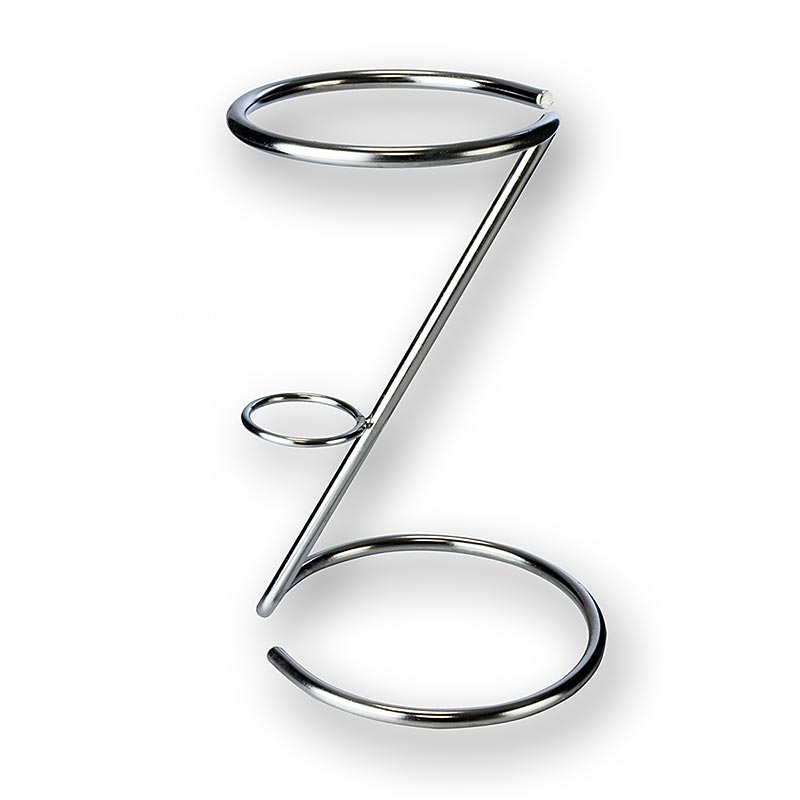 Support en acier inoxydable pour cornets de frites ou de fish & chips, env. 20cm, 1 pièce