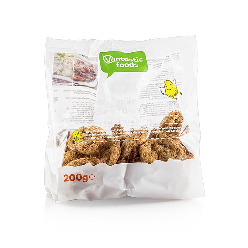 Médaillons de soja, végétalien, Vantastic Foods, 200 g - produit végétal de haute qualité sans ingrédients d'origine animale, idéal pour le régime végétalien