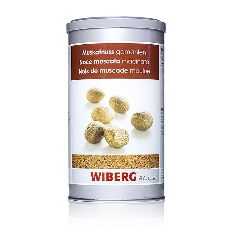 Noix de muscade moulue Wiberg, 550 g - goût fort et épicé, aromatique et doux-amer, parfait pour les pâtisseries, les soupes, les sauces et divers plats