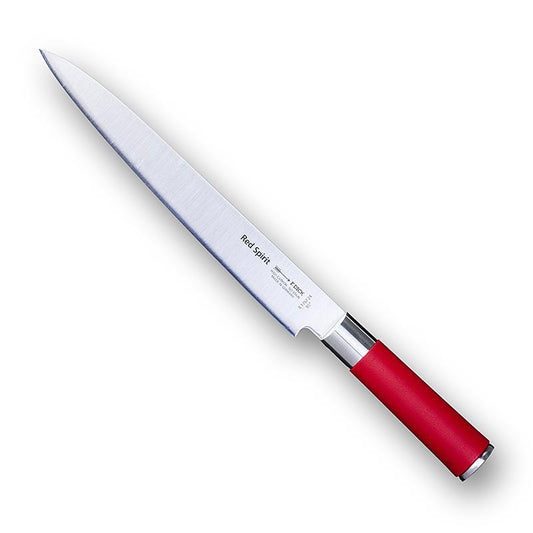 Série Red Spirit, Couteau à sashimi Yanagiba, 24cm, DICK, 1 pc - Couteau à sashimi japonais de haute qualité avec lame de 24 cm et manche rouge ergonomique pour couper avec précision le poisson et la viande