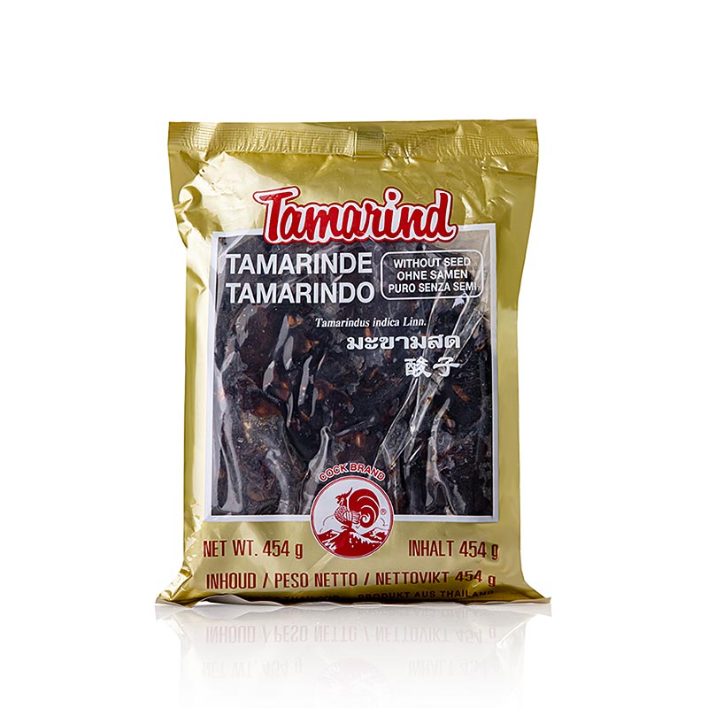 Bloc de tamarin sans pépins, 454 g, pour la préparation de plats épicés et aigrelets du sud de l'Inde et l'utilisation dans la sauce Worcester