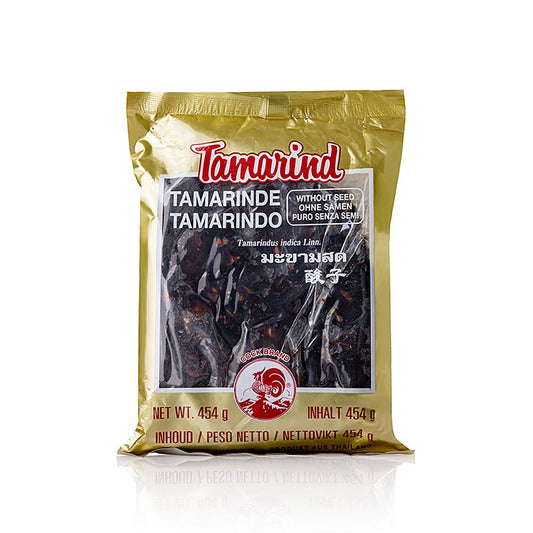 Bloc de tamarin sans pépins, 454 g, pour la préparation de plats épicés et aigrelets du sud de l'Inde et l'utilisation dans la sauce Worcester