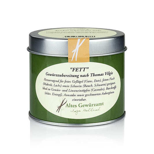 Thomas Vilgis "Fett", mélange d'épices, Altes Gewürzamt, 80 g