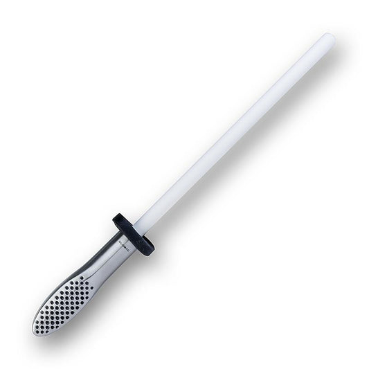 Barre d'aiguisage céramique Global G-74 pour nettoyer, ébarber et aiguiser les couteaux de cuisine
