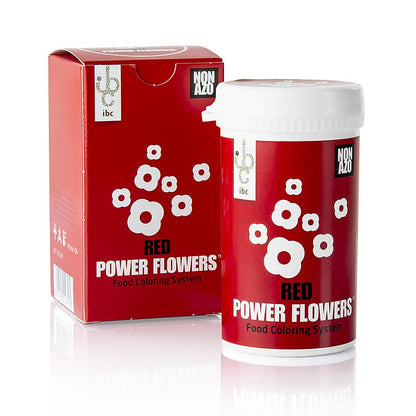 PowerFlowers - Rouge, Colorant alimentaire sans AZO pour chocolat, Mona Lisa, 50 g