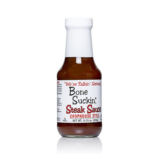 Bone Suckin' Steak Sauce Chophouse Style, Ford's Food, 295 ml - Morceaux et acidité piquante, idéale pour les grosses pièces de viande et le poulet